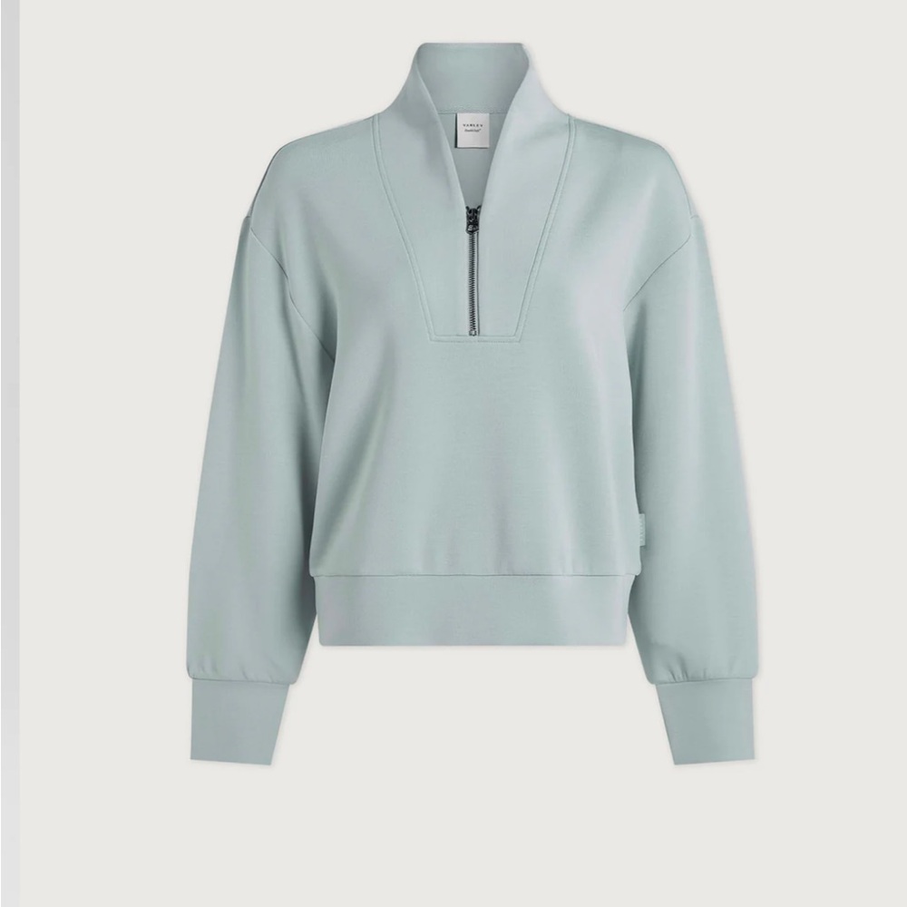 NWOT Varley Davidson Long Sleeve 1/4 Zip in Ether Blue Size L